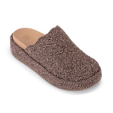 The Sak Bryn Platform Clog - Hand Crochet - Nutmeg Static Ripple