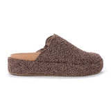 The Sak Bryn Platform Clog - Hand Crochet - Nutmeg Static Ripple
