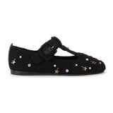 The Sak Leland T Strap Ballet Flat - Hand Crochet - Black Star Beads