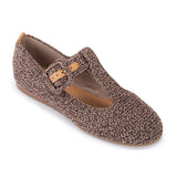 The Sak Leland T Strap Ballet Flat - Hand Crochet - Nutmeg Static