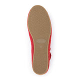 The Sak Leland T Strap Ballet Flat - Hand Crochet - Scarlet