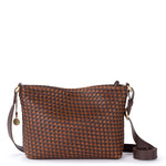 The Sak Melrose Crossbody - Leather - Mahogany Cognac Woven