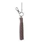 The Sak Birch Tassel Dangle - Leather - Mushroom Suede Stud