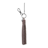 The Sak Birch Tassel Dangle - Leather - Mushroom Suede Stud
