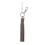The Sak Birch Tassel Dangle - Leather - Mushroom Suede Stud