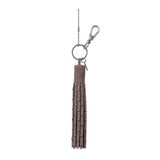 The Sak Birch Tassel Dangle - Leather - Mushroom Suede Stud
