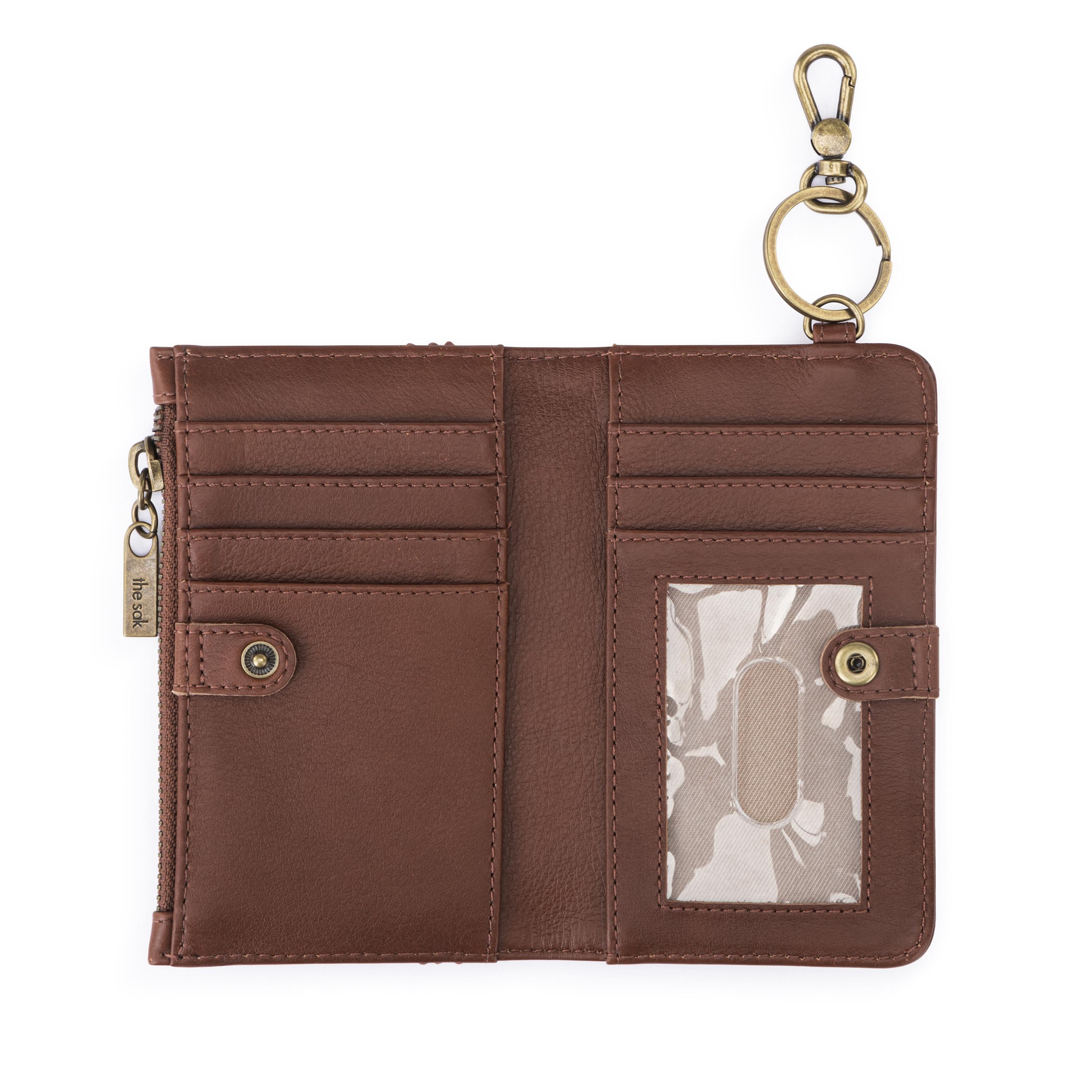 The Sak Encino Essential Wallet - Leather - Whiskey Gold Stud
