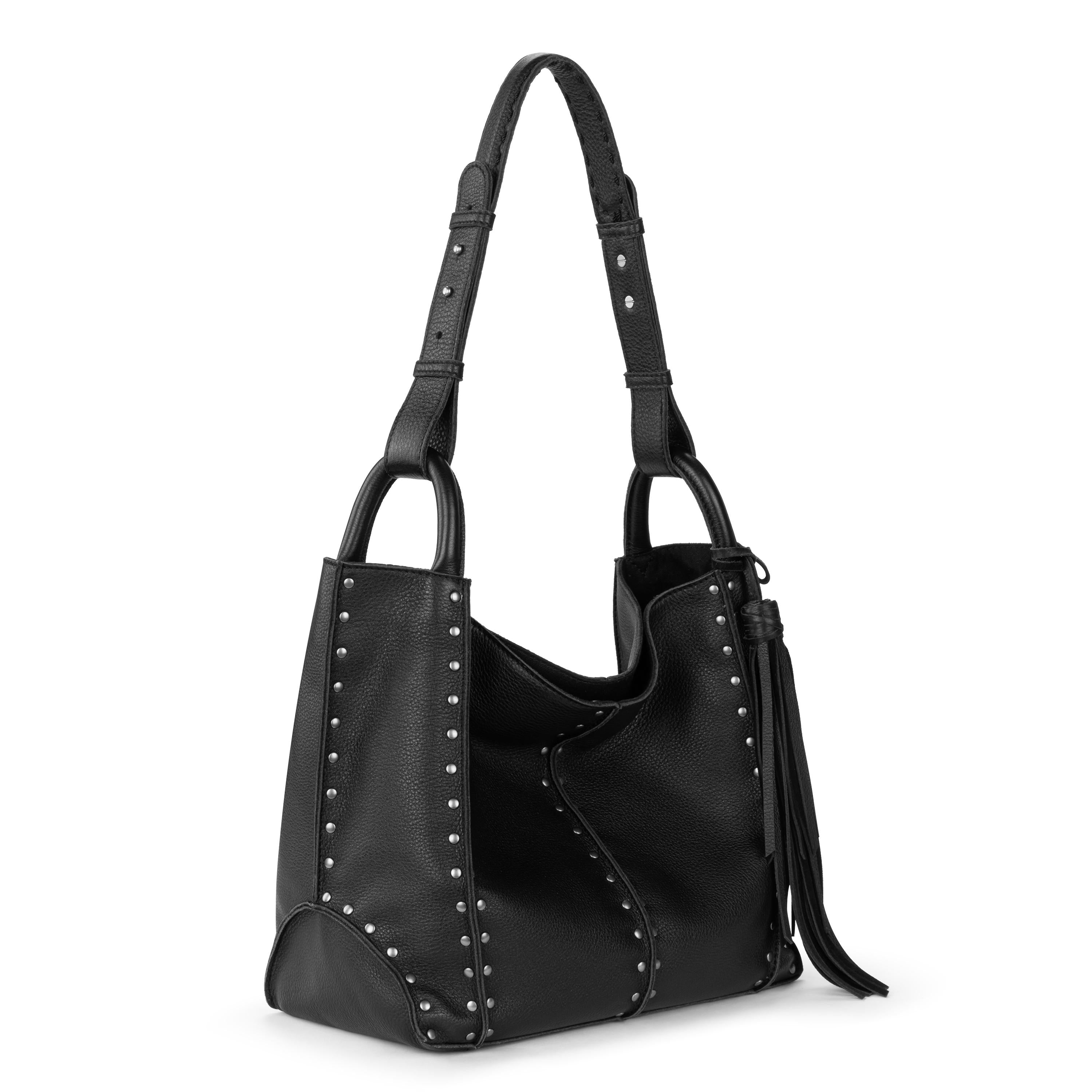 The Sak Los Feliz Medium Tote - Leather - Black Silver Stud