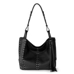 The Sak Los Feliz Medium Tote - Leather - Black Silver Stud