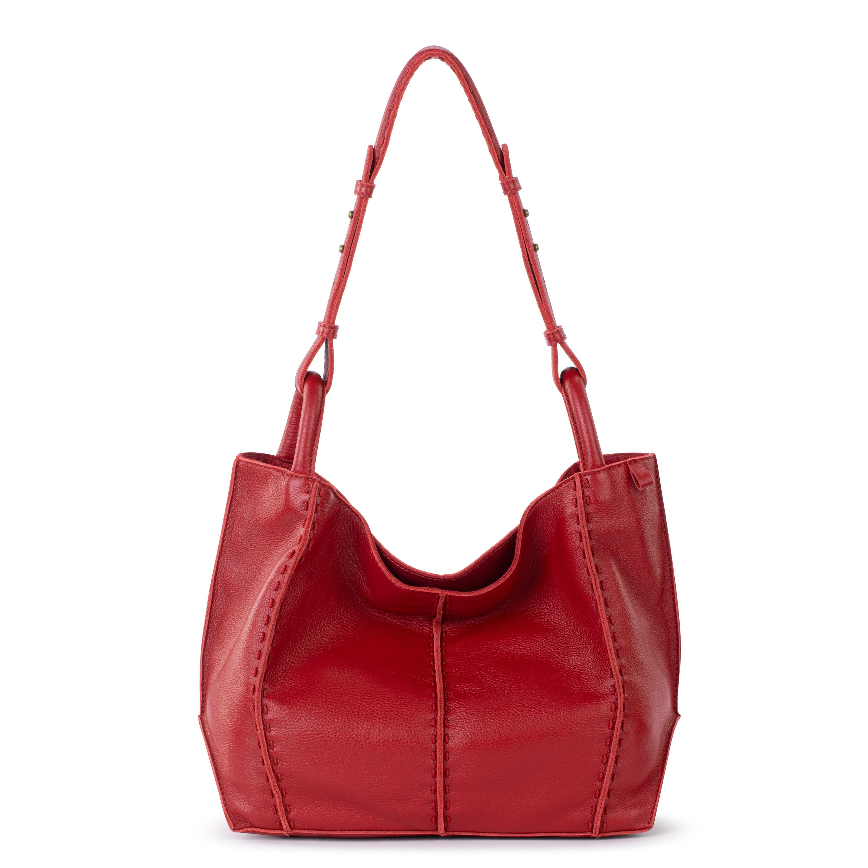 The Sak Los Feliz Medium Tote - Leather - Scarlet