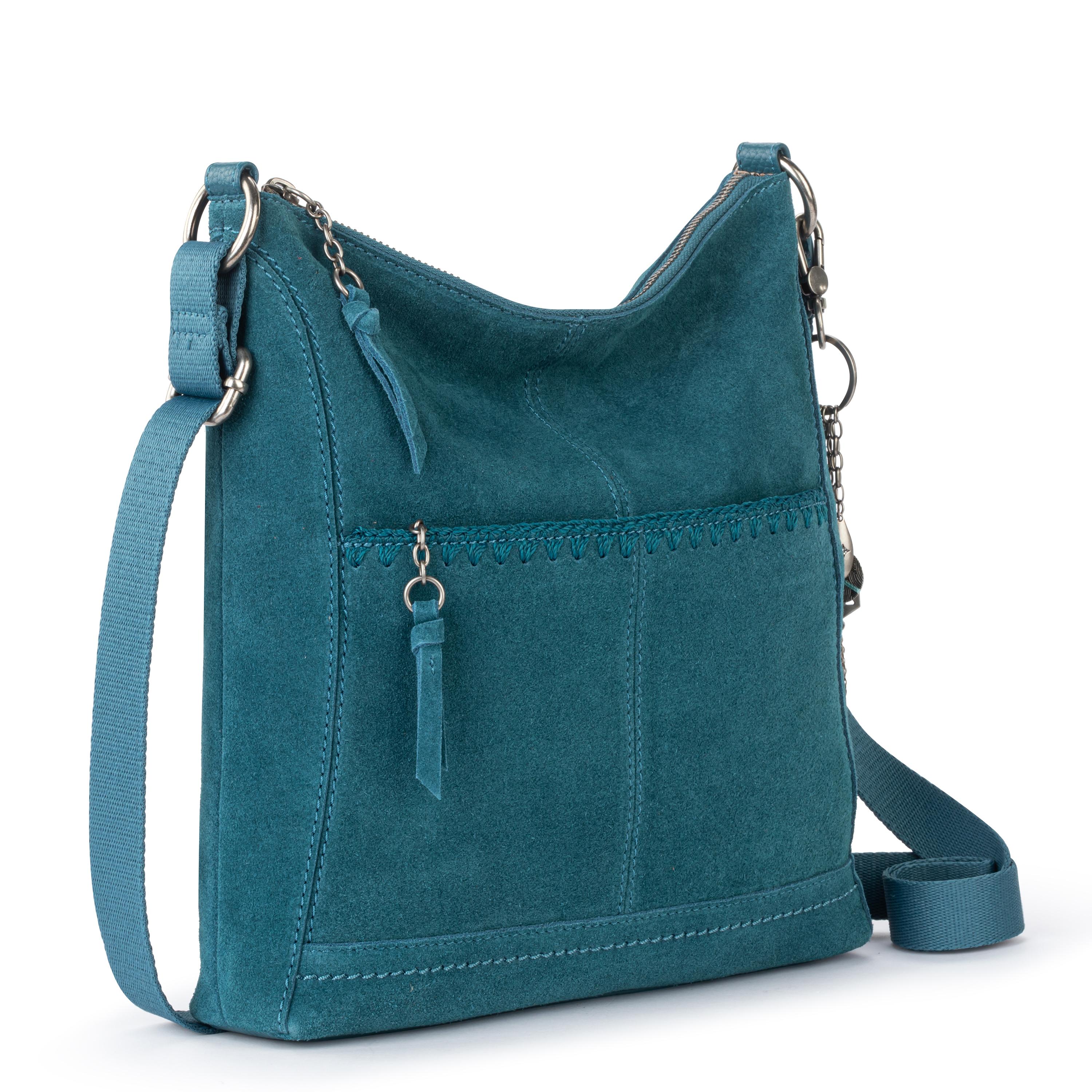 The Sak Lucia Crossbody - Leather - Deep Teal Suede