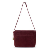 The Sak Marlow Flap Shoulder - Leather - Black Cherry Suede Belt