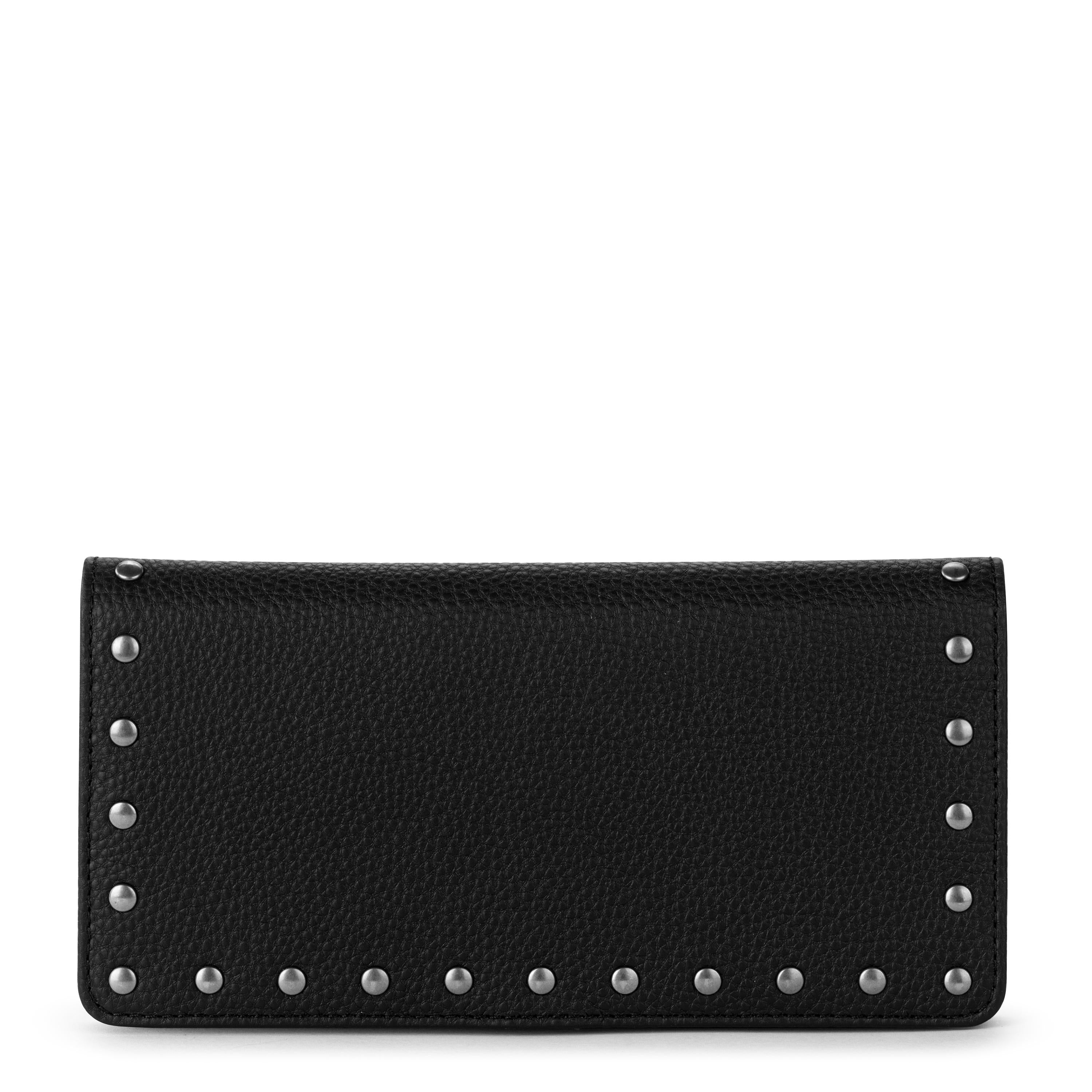 The Sak Mira Large Wallet - Leather - Black Silver Stud