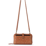 The Sak Iris Smartphone Wallet - Leather - Tobacco Gold Stud