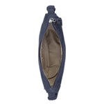 The Sak Tess Shoulder Bag - Leather - Storm Grey Suede Belt