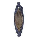 The Sak Tess Shoulder Bag - Leather - Storm Grey Suede Belt