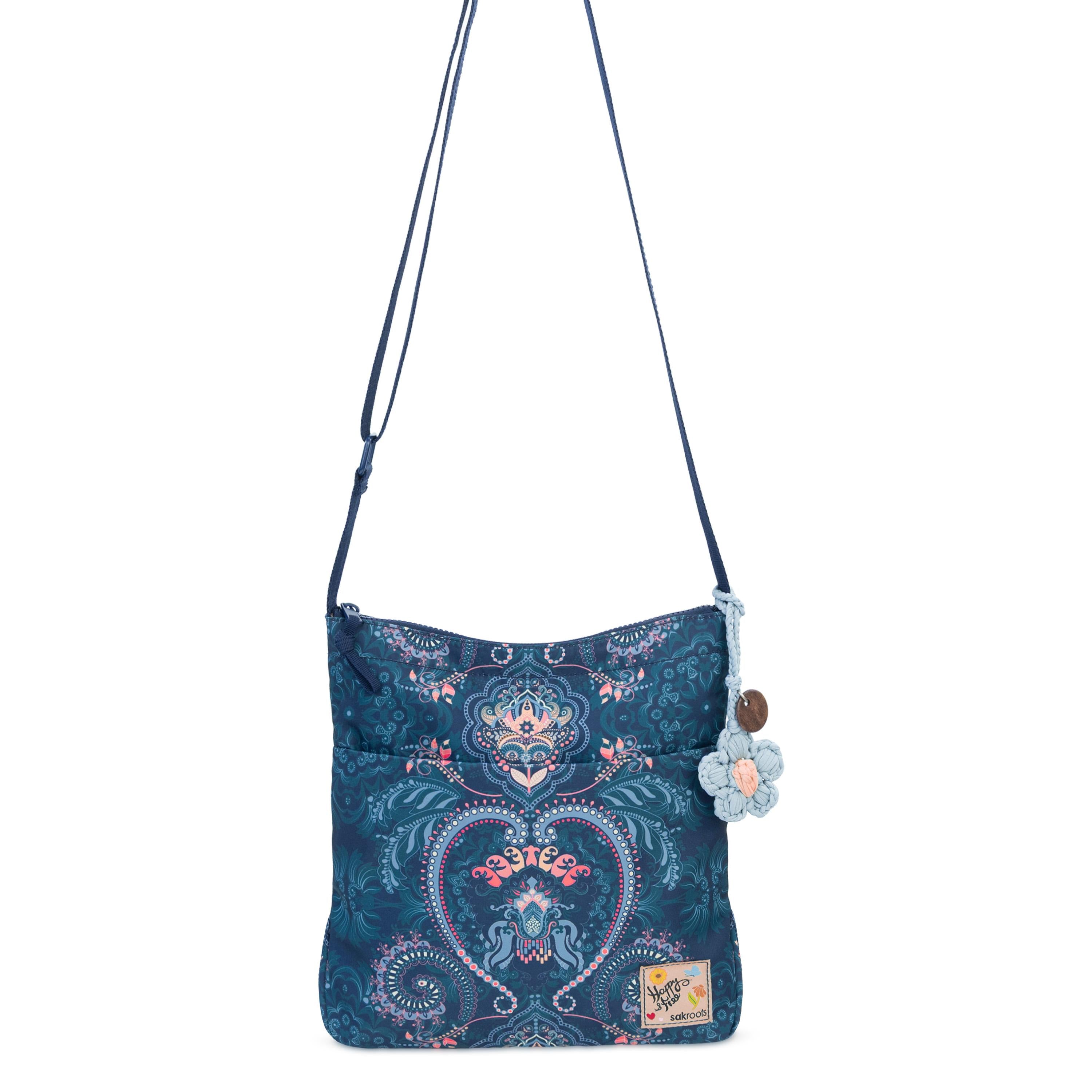 Sakroots Banyan Basic Crossbody - EcoTwill - Midnight Damask