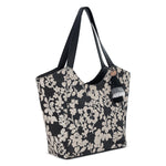 Sakroots Roma Tote - Canvas - Black and White Shadow Floral