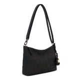 Sakroots Lumi Crossbody - EcoTwill - Black Flower Blossom Quilted