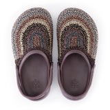 The Sak Bolo Clog - Hand Crochet - Aspen Stripe