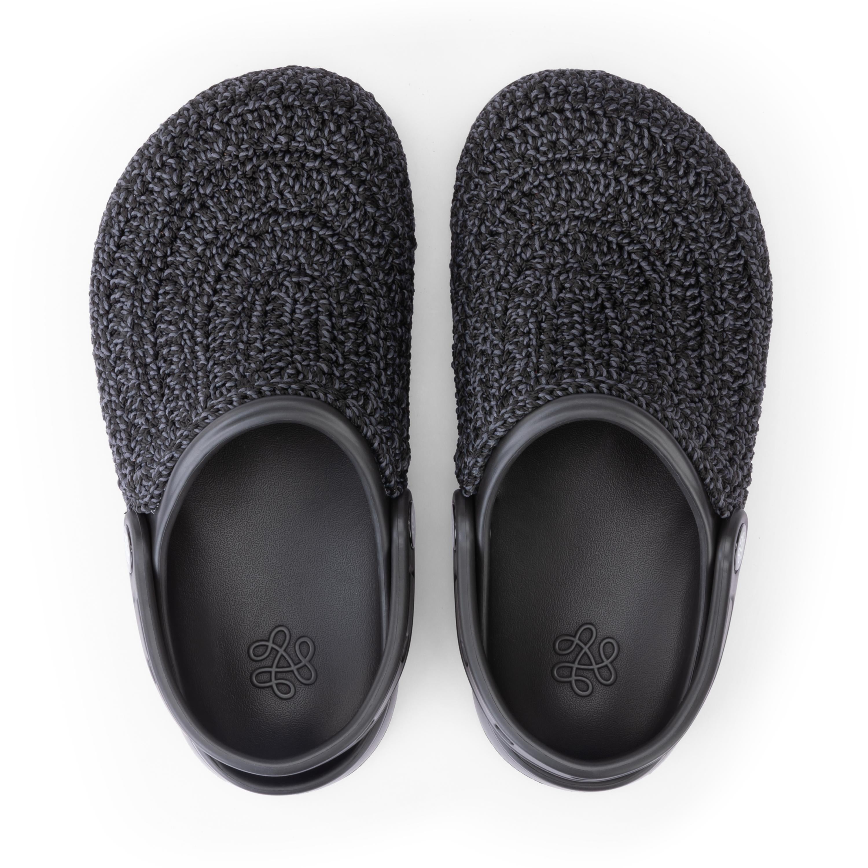 The Sak Bolo Clog - Hand Crochet - Ash Static