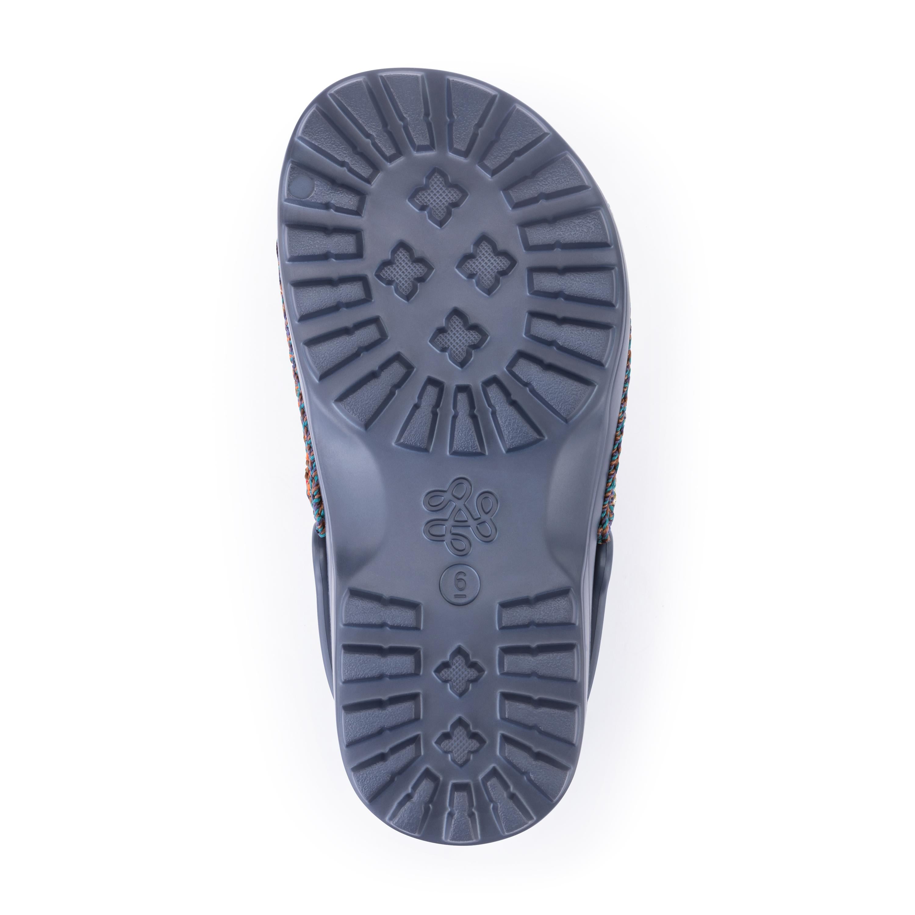 The Sak Bolo Clog - Hand Crochet - Woodland Stripe