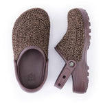 The Sak Bolo Clog - Hand Crochet - Nutmeg Static