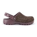 The Sak Bolo Clog - Hand Crochet - Nutmeg Static