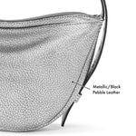 The Sak Tess Sling - Leather - Dark Silver