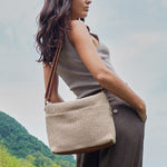 The Sak Melrose Crossbody - Hand Crochet - Bamboo Static
