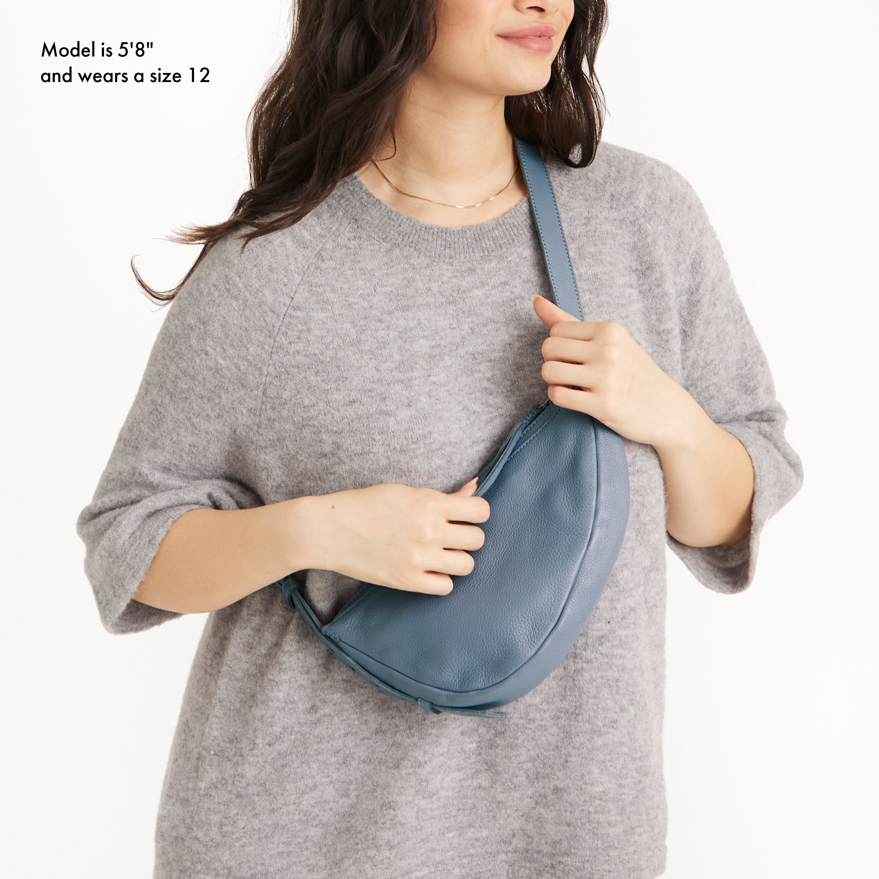 The Sak Tess Sling - Leather - Maritime