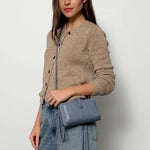 The Sak Iris Smartphone Wallet - Leather - Maritime Wave Embossed