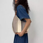 Sakroots Roma Shopper - Straw - Tobacco Batik Woven