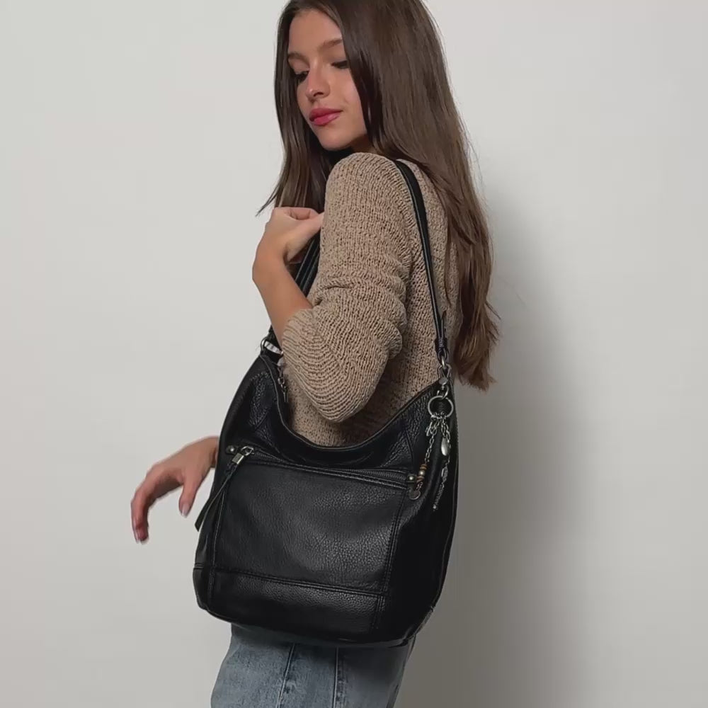 The Sak Sequoia Hobo - Leather - Black