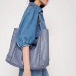 The Sak Los Feliz Large Tote - Leather - Maritime